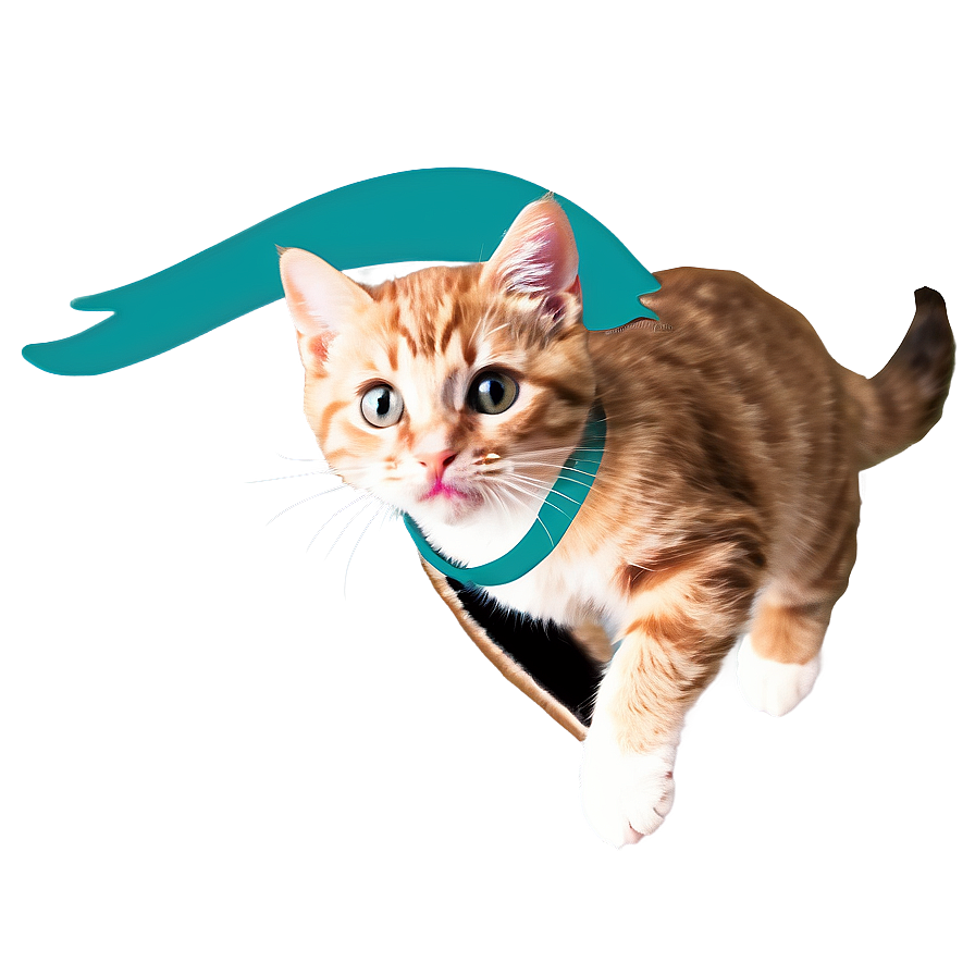 Spirited Kitten Leap Png Qoj PNG