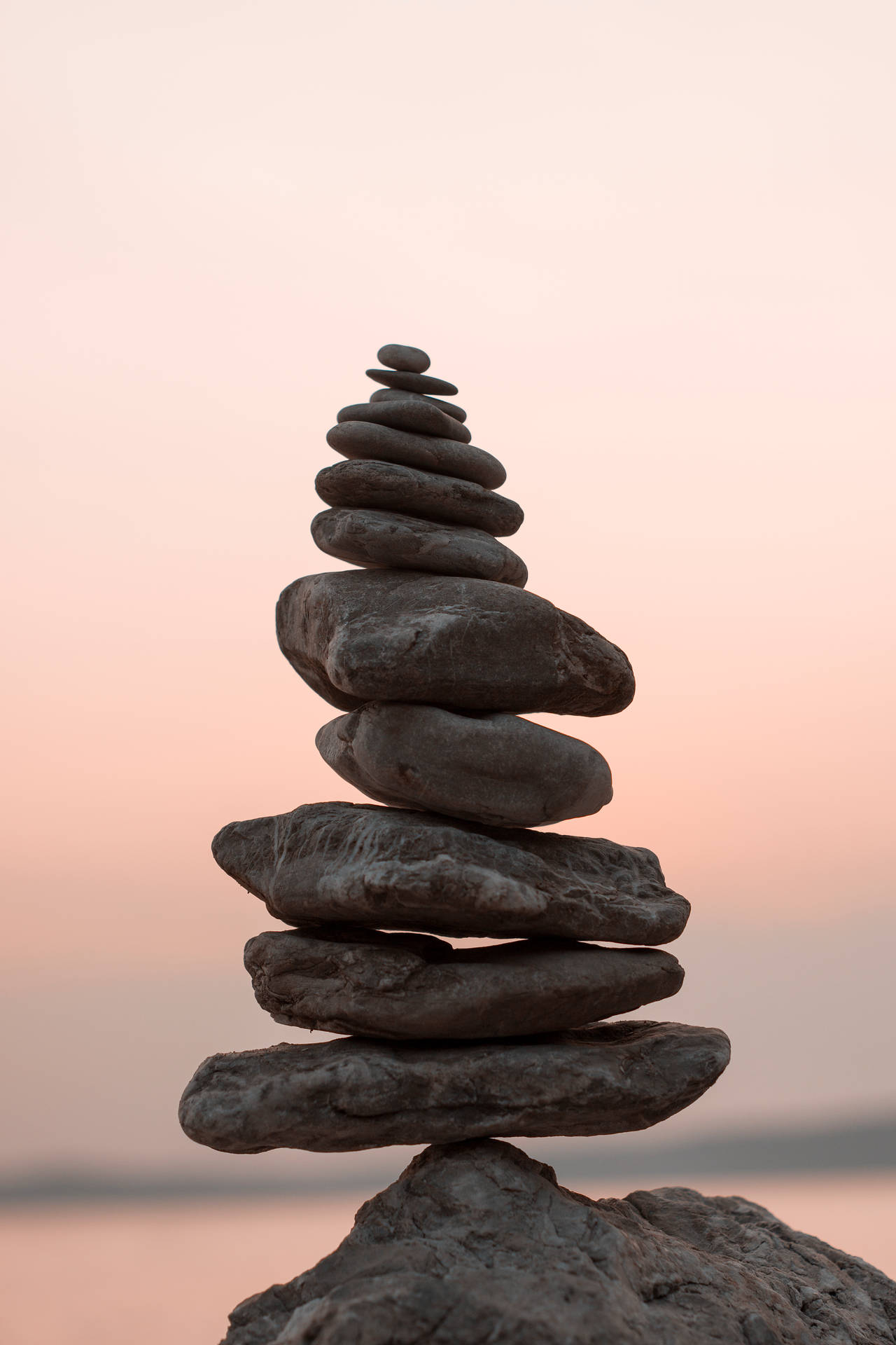 Spiritual Balanced Rocks Background