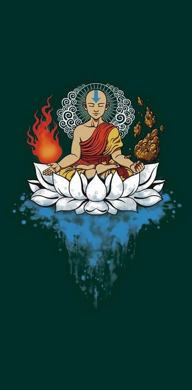 Serenity in Spiritual Meditation Wallpaper