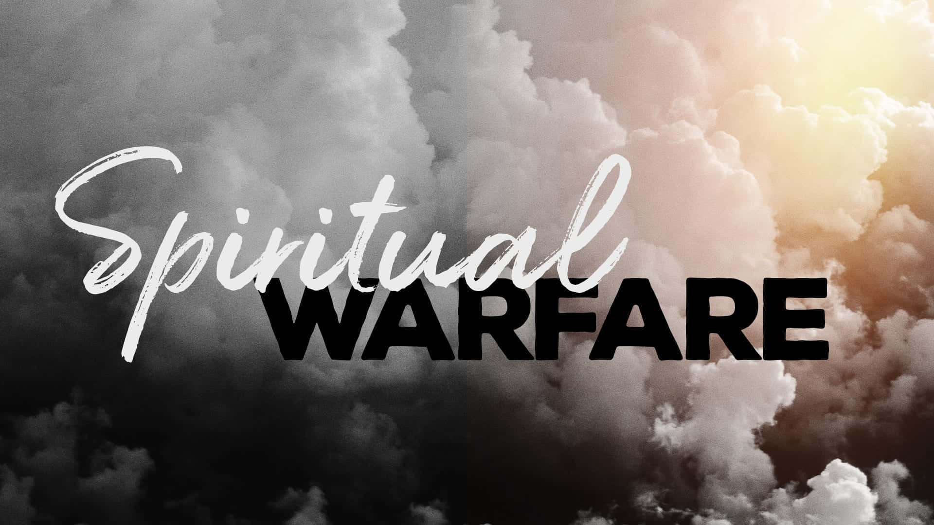 Besegre åndelig krigføring med tillid og tro på Gud. Wallpaper