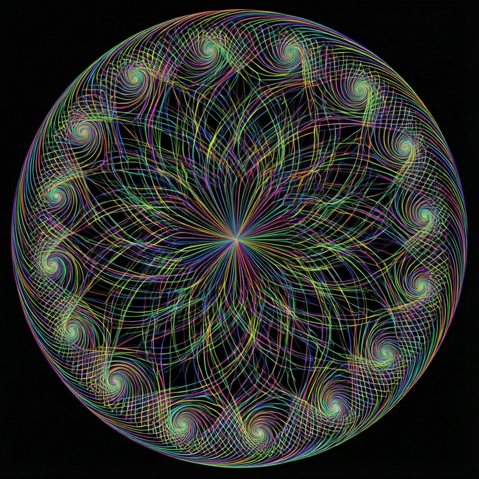 Motif Spirographe Fonds d'écran
