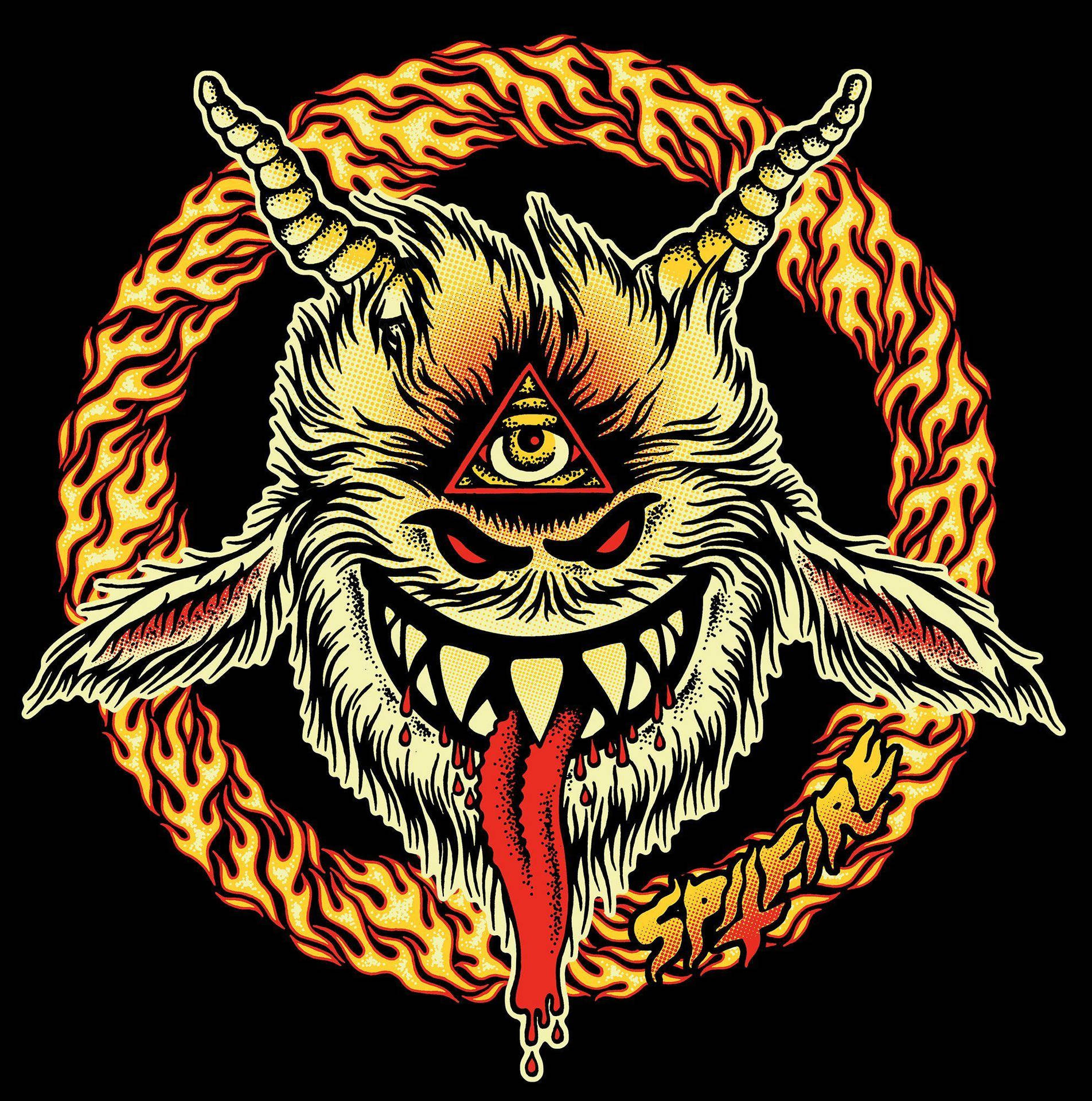 Spitfire Logo Demonic Monster Wallpaper