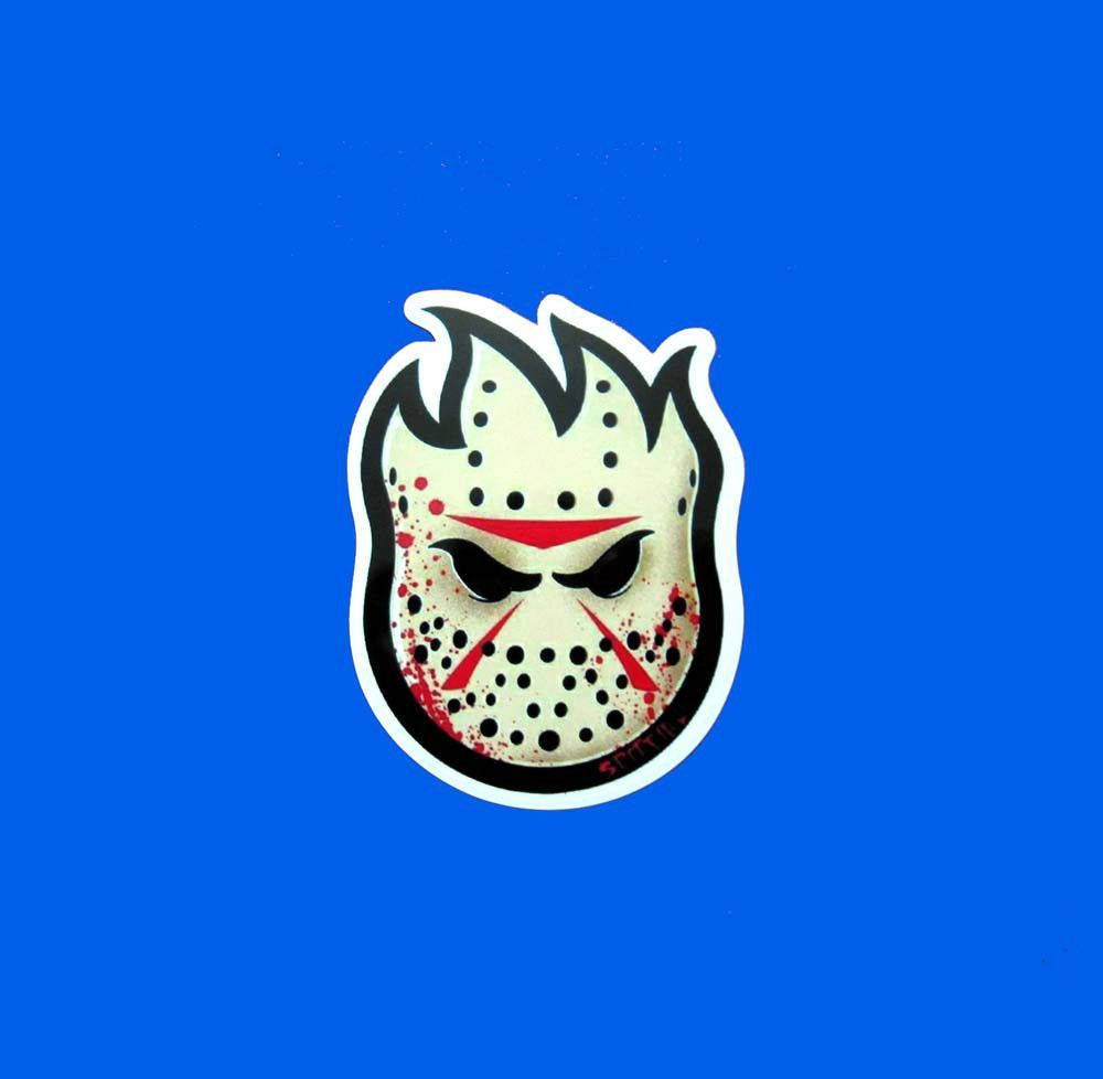 Spitfire Logo Friday The 13th Jason Voorhees Blue Aesthetic Background