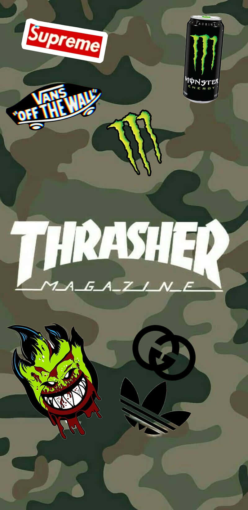 Spitfireskate-logo Auf Dem Thrasher Magazine Wallpaper