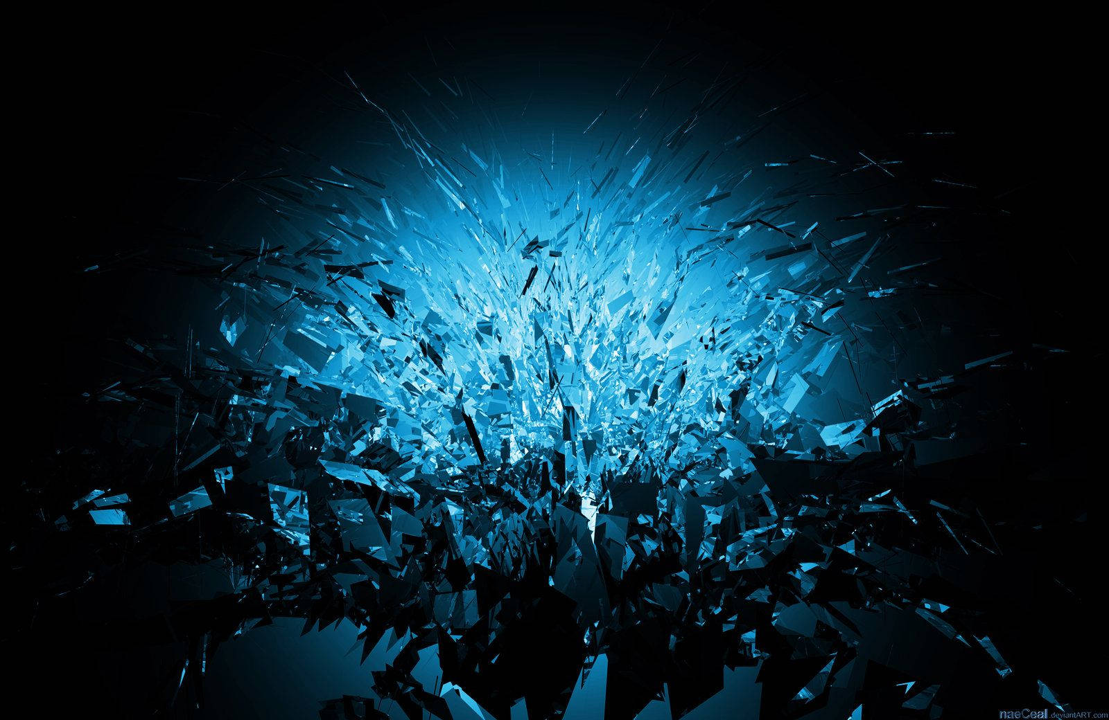 Splash Blue Fountain Crystals