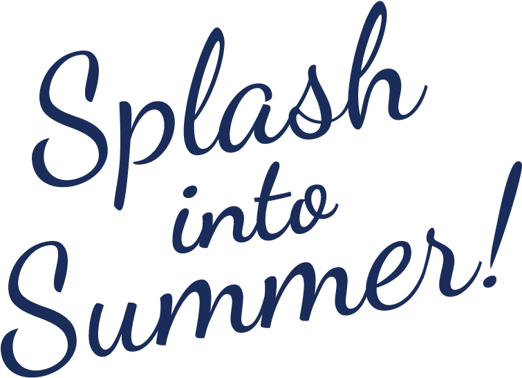 Splash Into Summer Calligraphy PNG