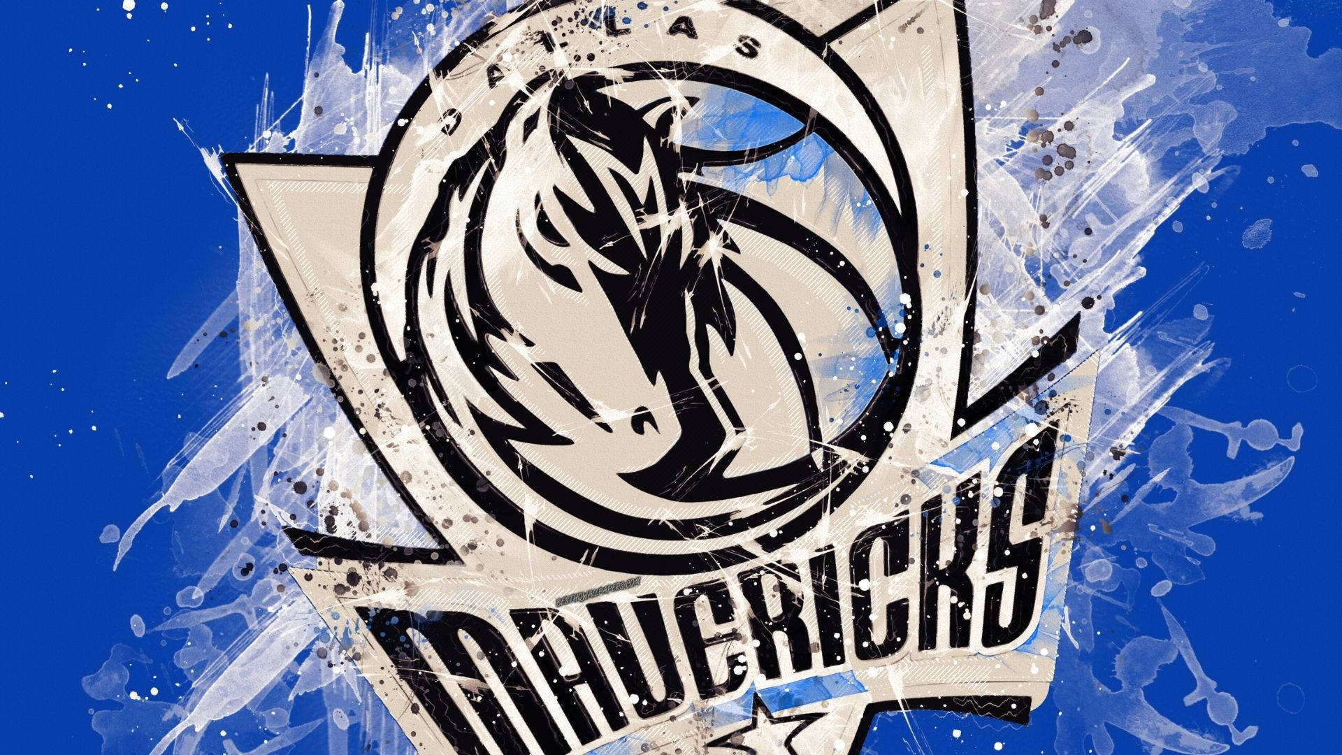 Splashed Dallas Mavericks Wallpaper