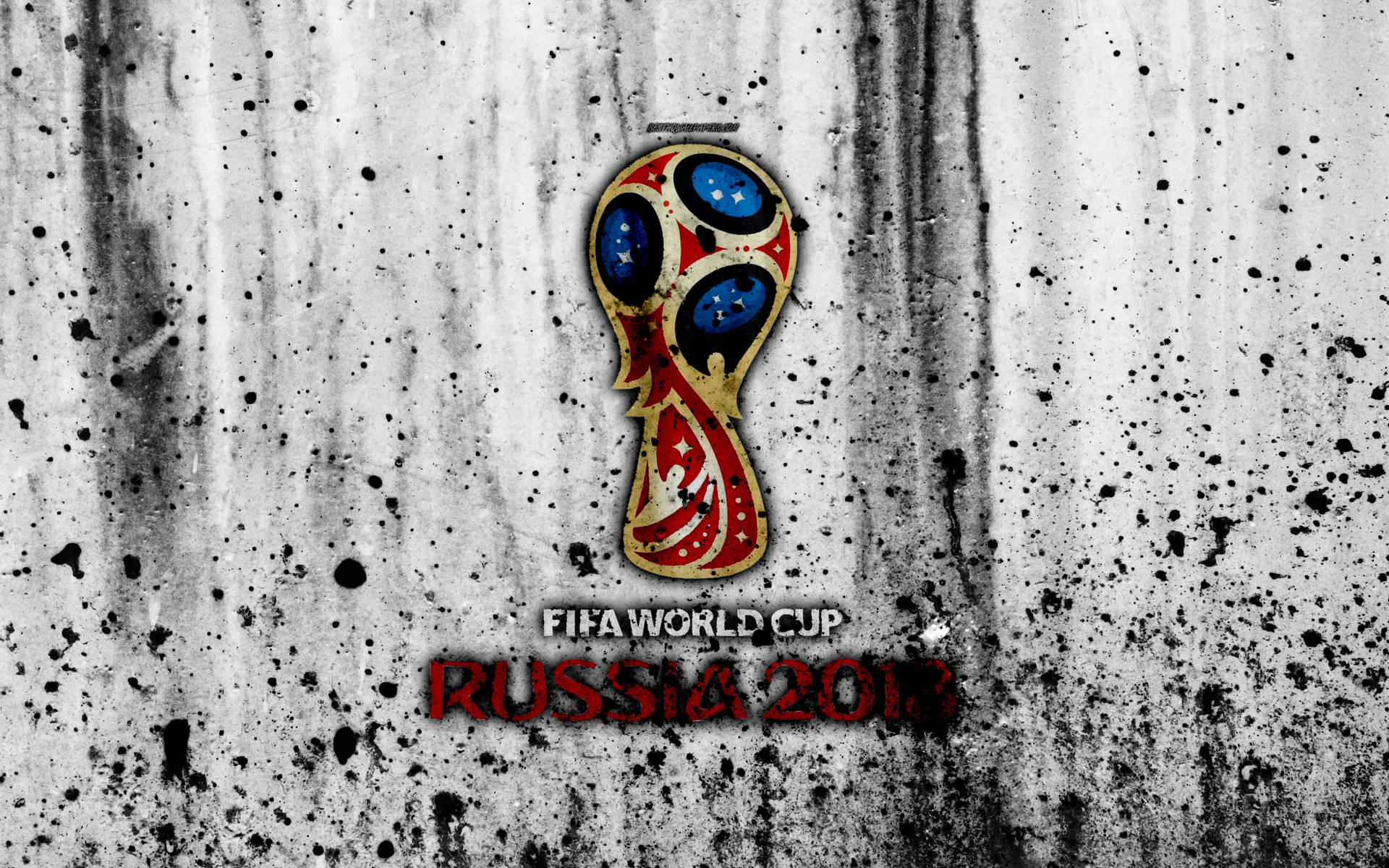 Splashy Poster Of Fifa World Cup Wallpaper