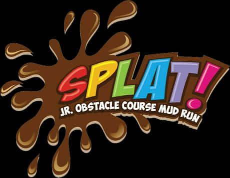 Splat Jr Obstacle Course Mud Run Logo PNG