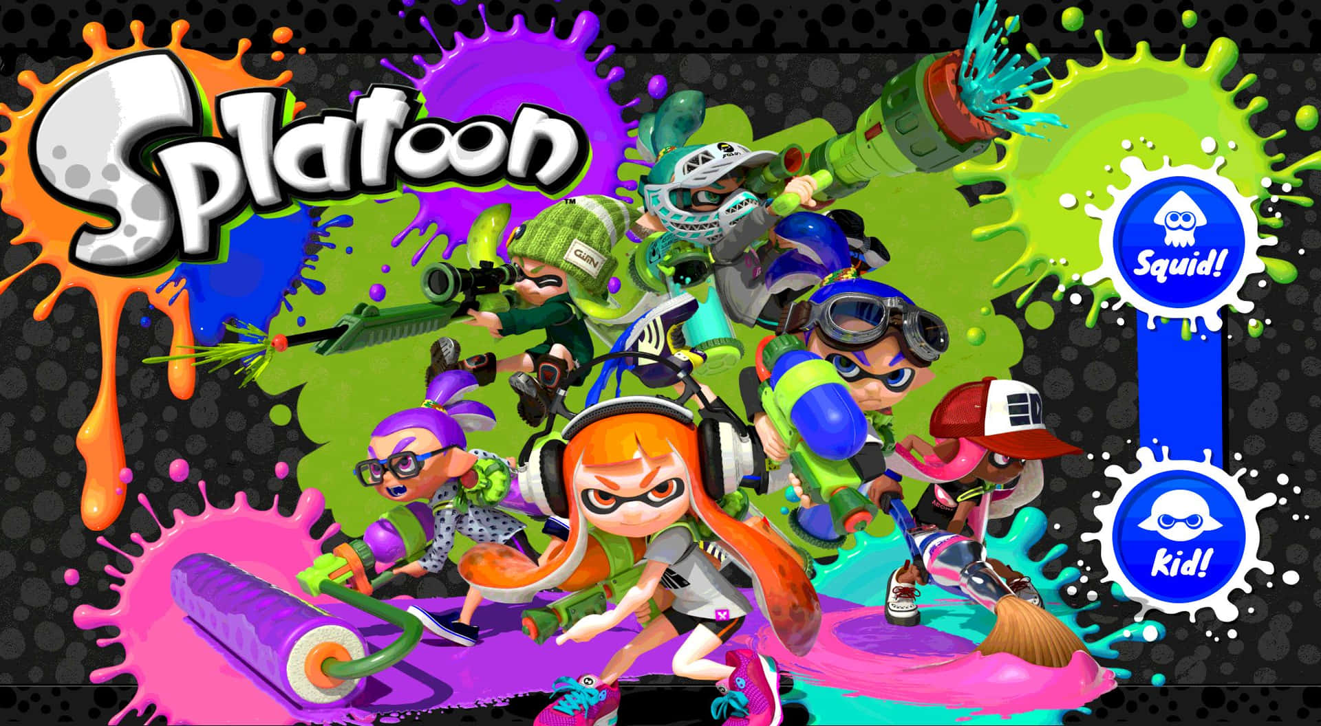 Competitive Action in Splatoon 2 Wallpaper