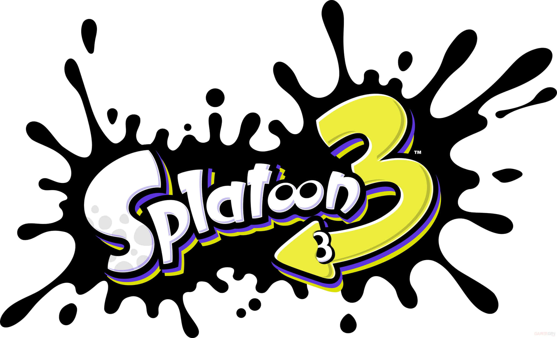 Splatoon3 Logo Splash Wallpaper