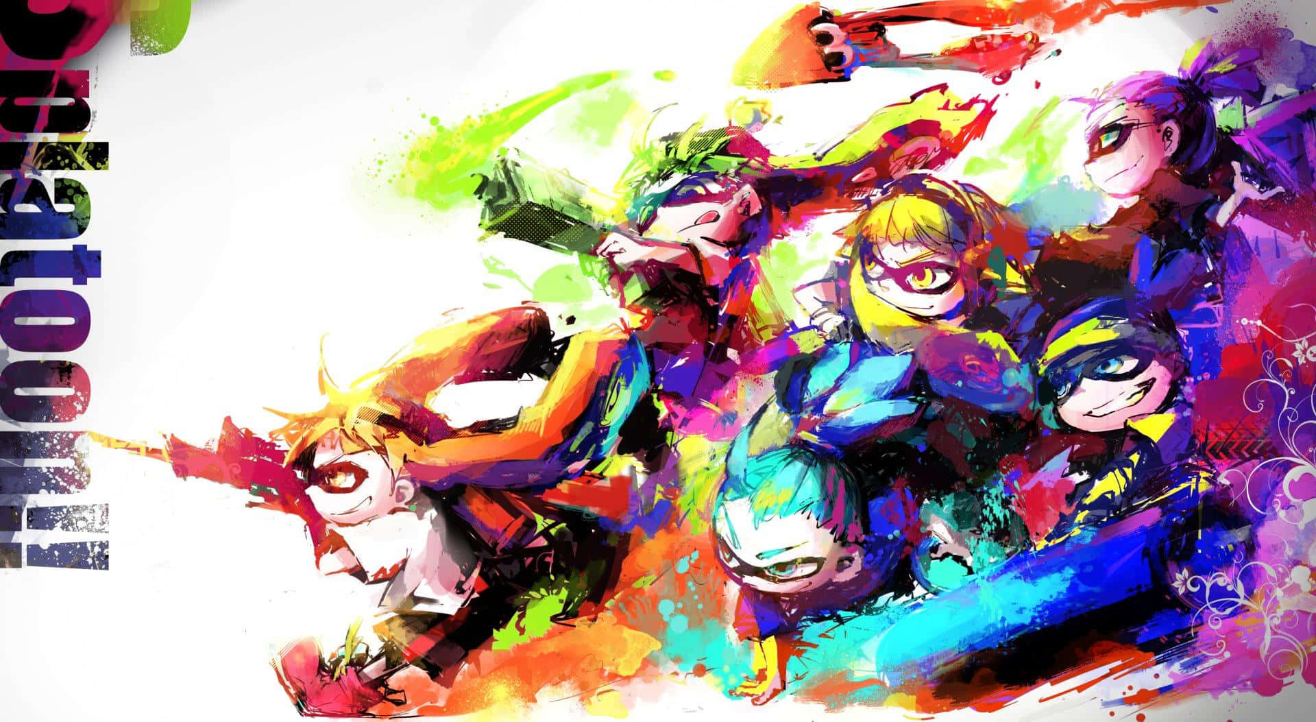 Splatoon3 Vibrant Character Artwork Wallpaper
