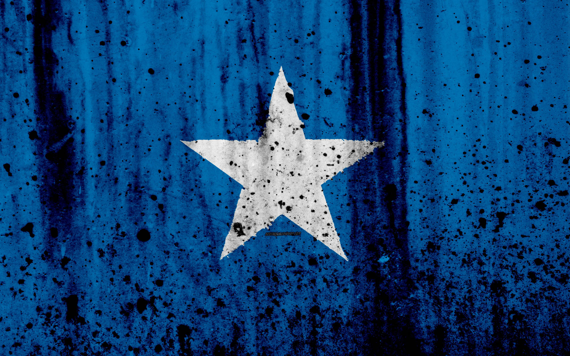 Splattede Somalias Flag Wallpaper