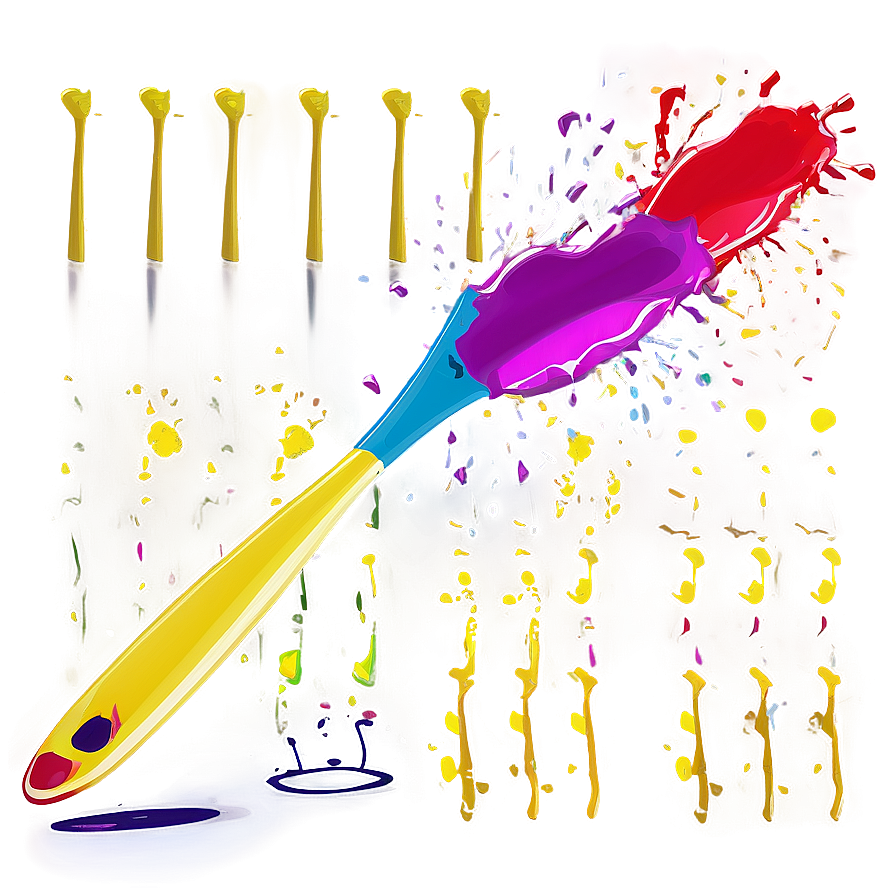 Splatter Paintbrush Splat Png 06122024 PNG