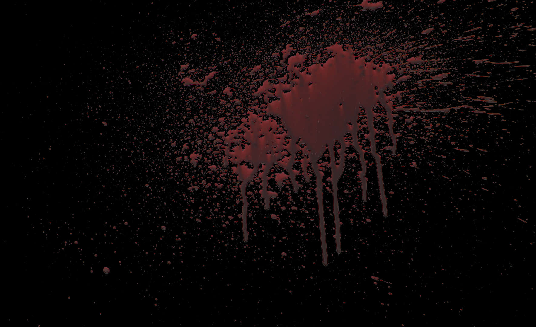 Splattered Bloodon Dark Background.jpg PNG