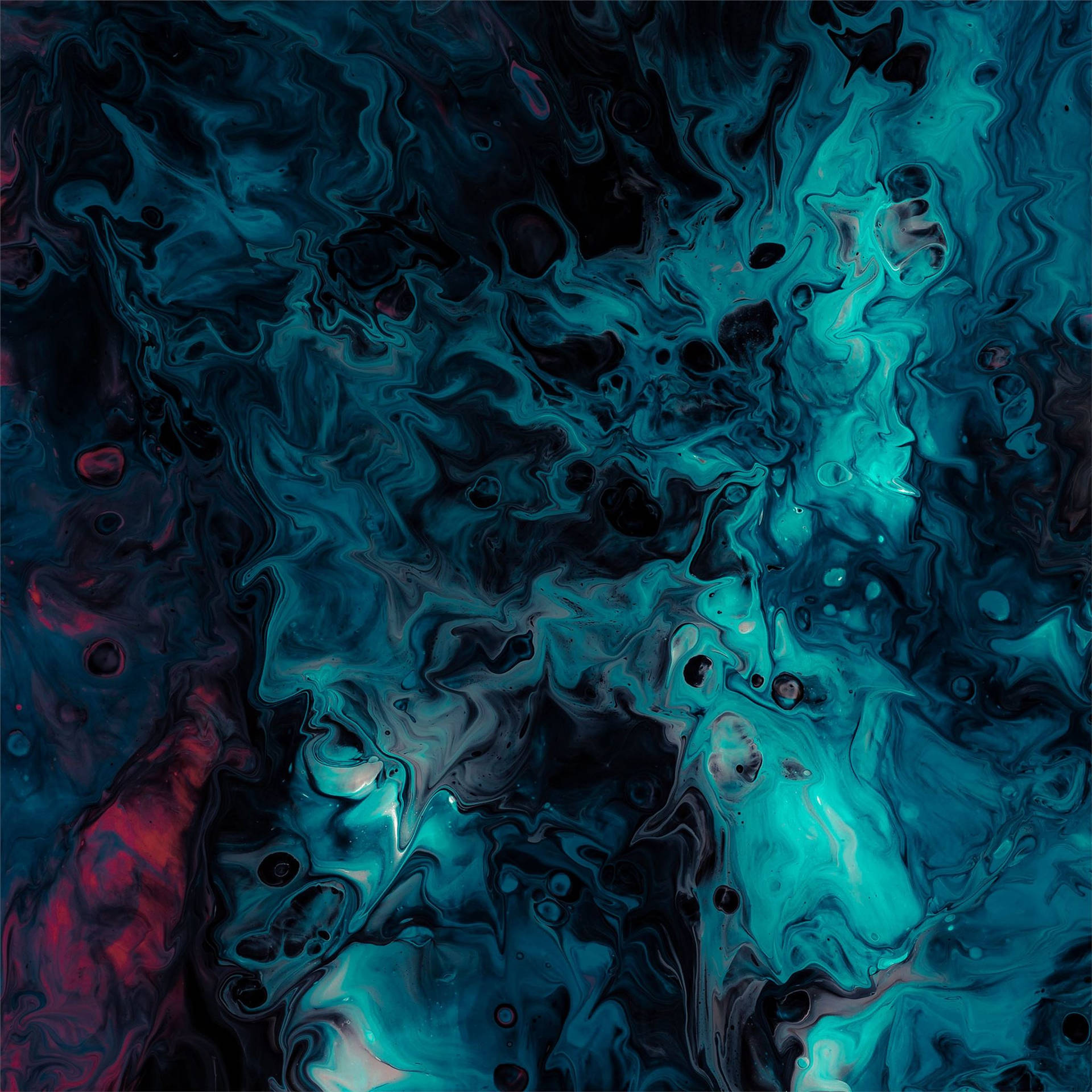 Splattered Blue Liquid Ipad Air 4 Wallpaper