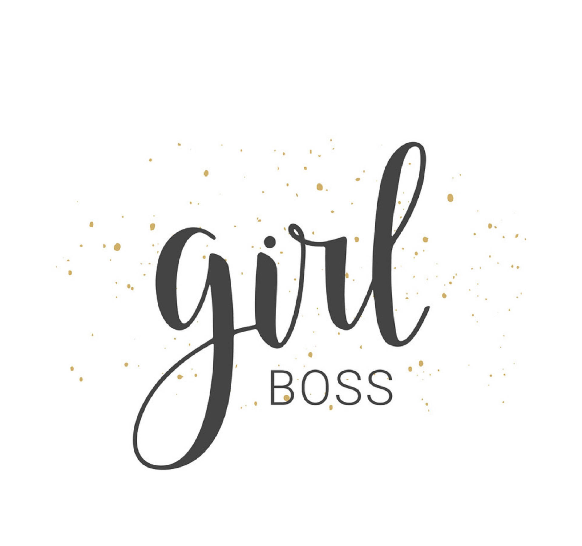 Splattered Girl Boss In White Wallpaper
