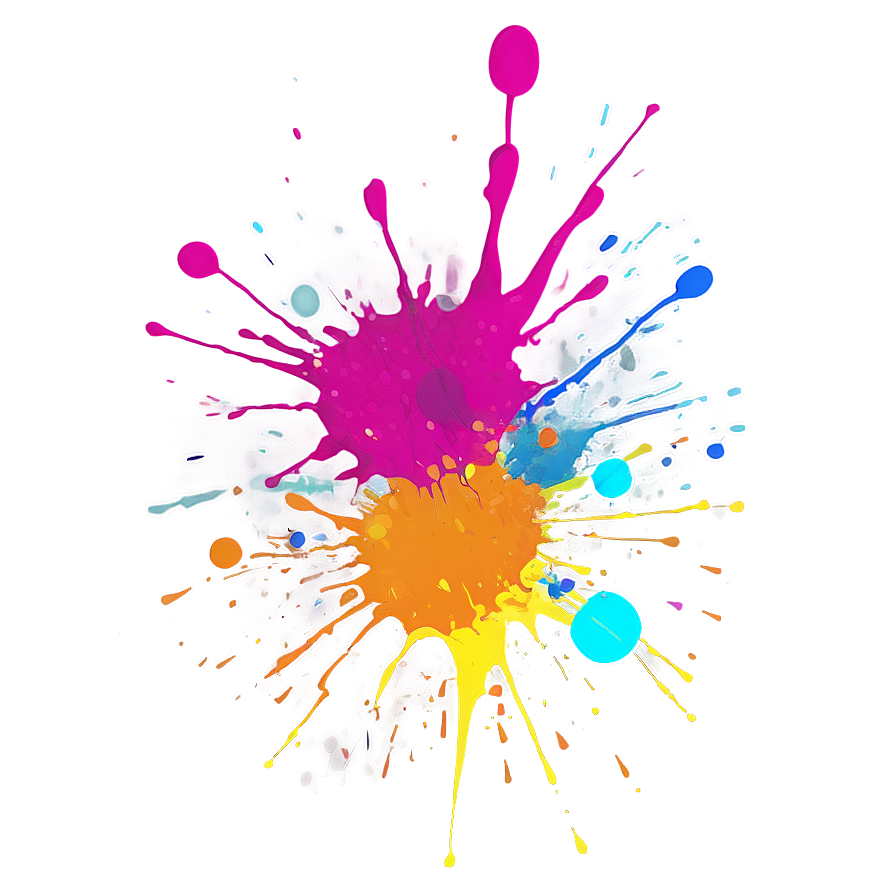 Splattered Ink Splat Png 06122024 PNG