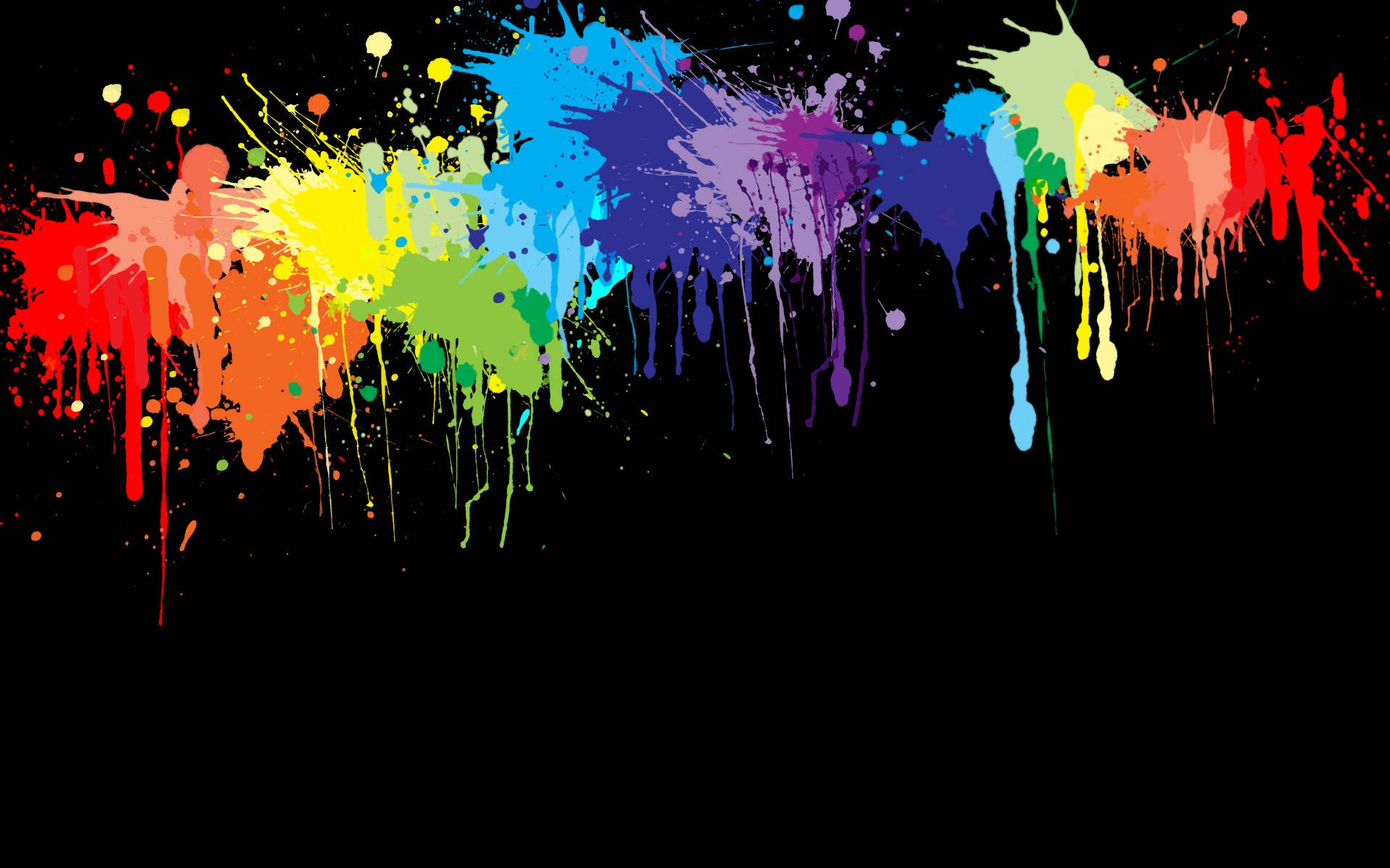Splattered Paint Color Background Wallpaper