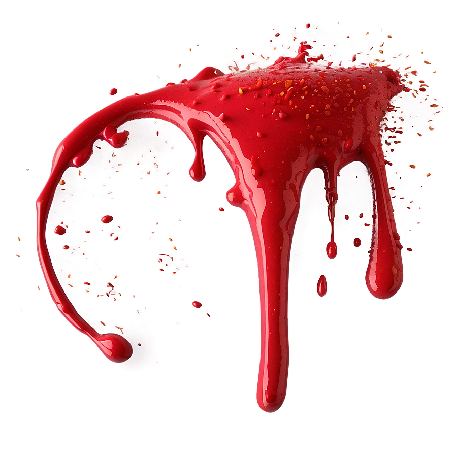 Splattered Red Paint Png 06132024 PNG