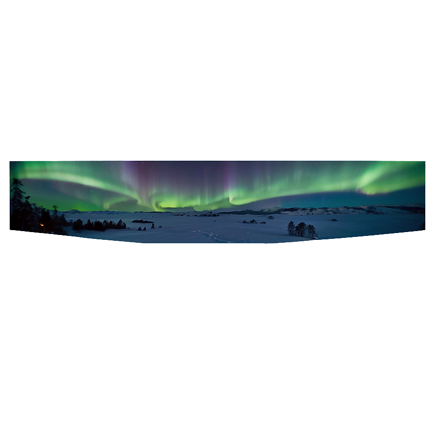 Splendid Aurora Above Horizon Png Tyb PNG