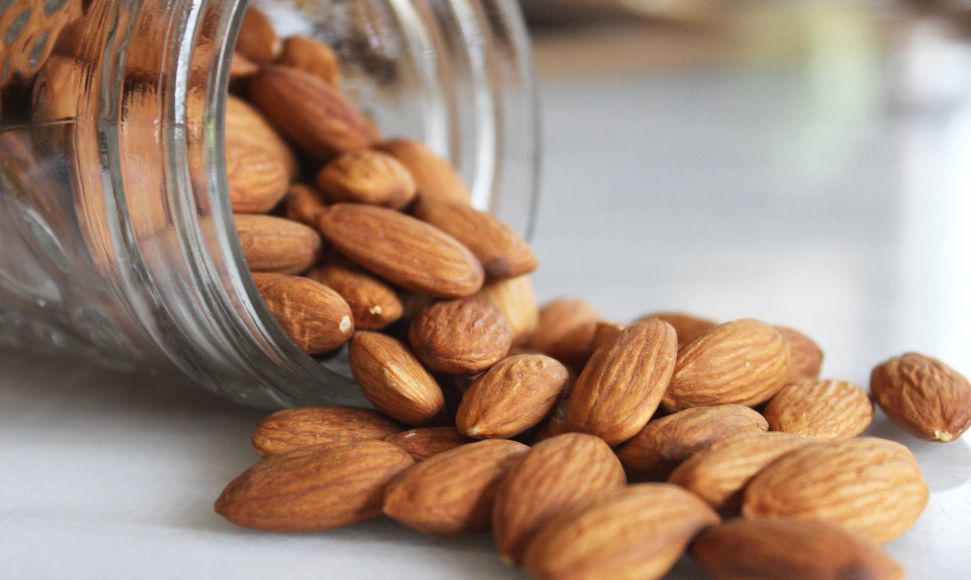 Splendid Organic Almond Nuts Wallpaper