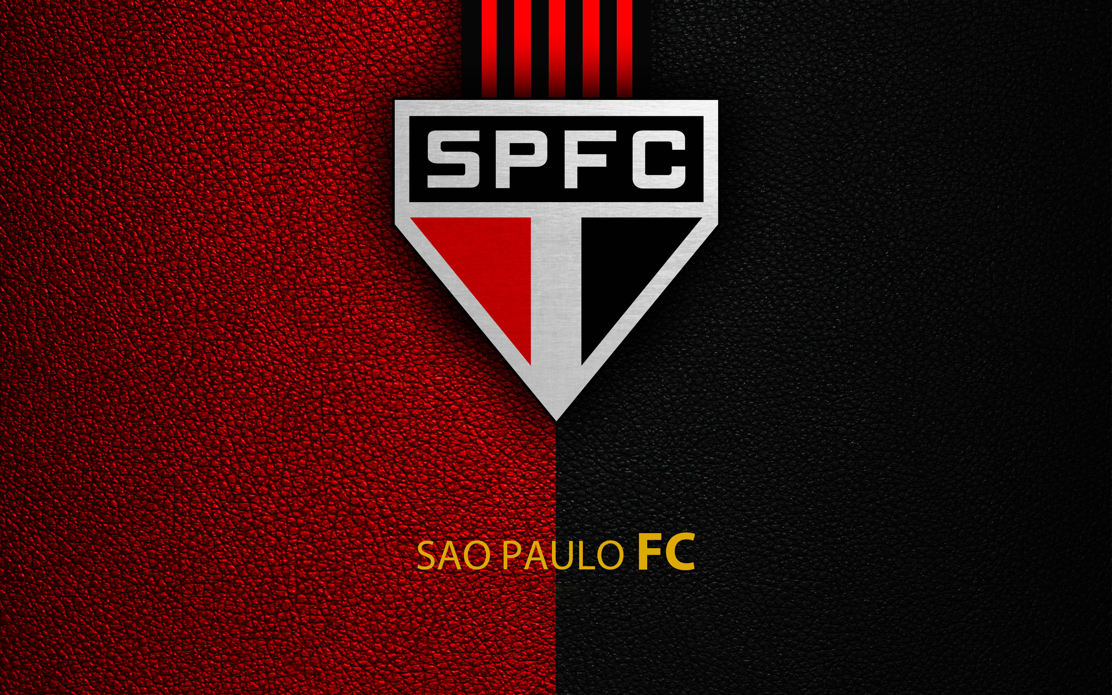 Split Red And Black Sao Paulo Fc Wallpaper