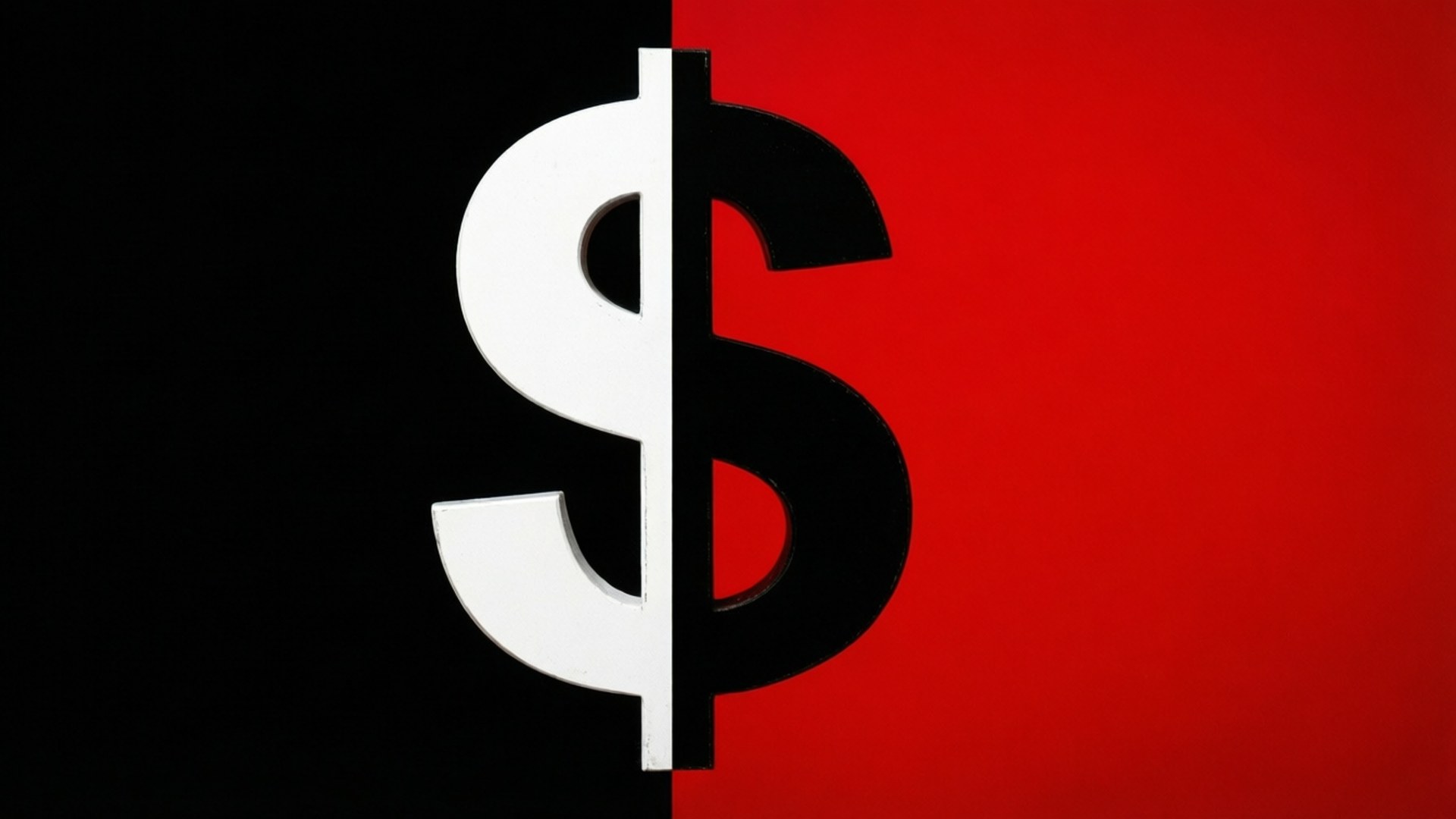 Split Tone Dollar Wallpaper