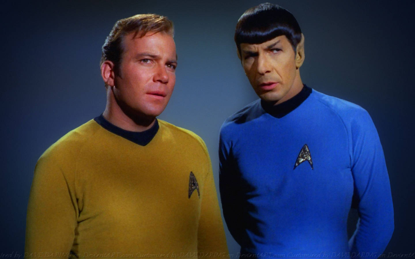 Spock And Kirk Cool Pose Wallpaper