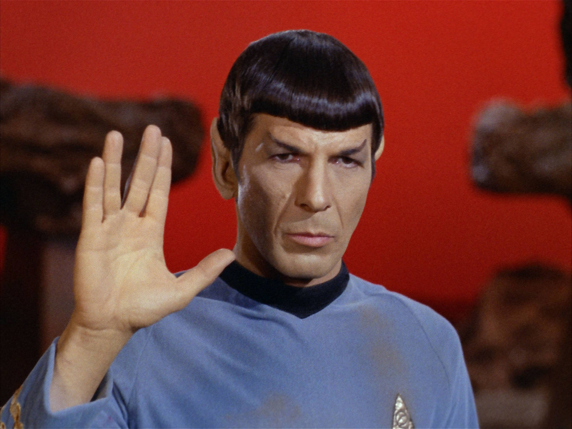Spock Berømte Håndskilt Wallpaper
