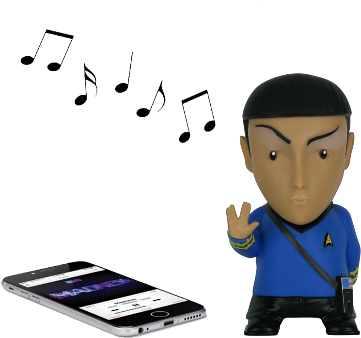 Spock Figure Music Phone.png PNG