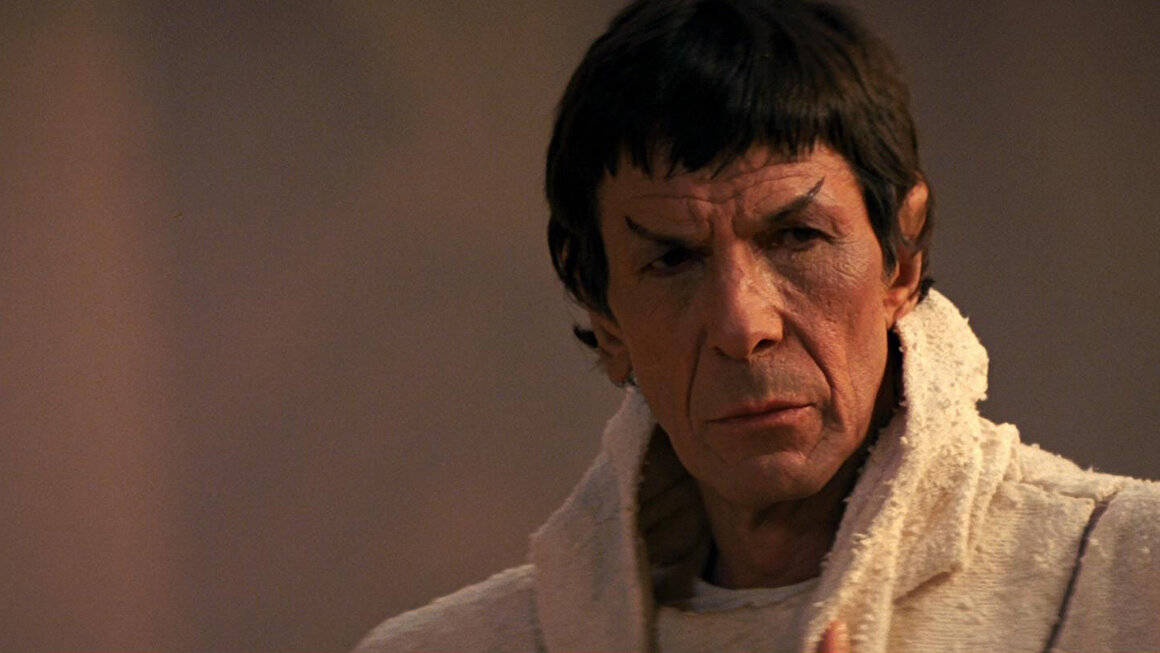 Spock From Star Trek Gazing Into The Distance Wallpaper