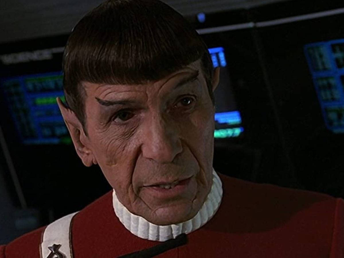 Spock Old Face Curvy Eyebrows Wallpaper