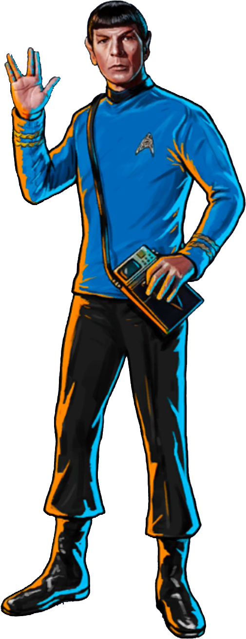 Spock Vulcan Salute Illustration PNG