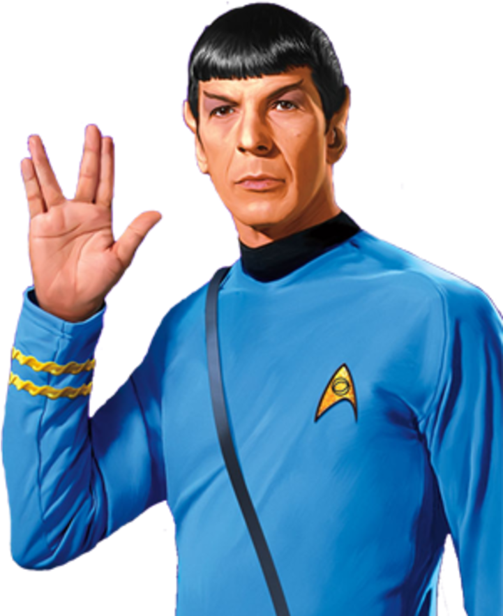 Spock Vulcan Salute Star Trek PNG