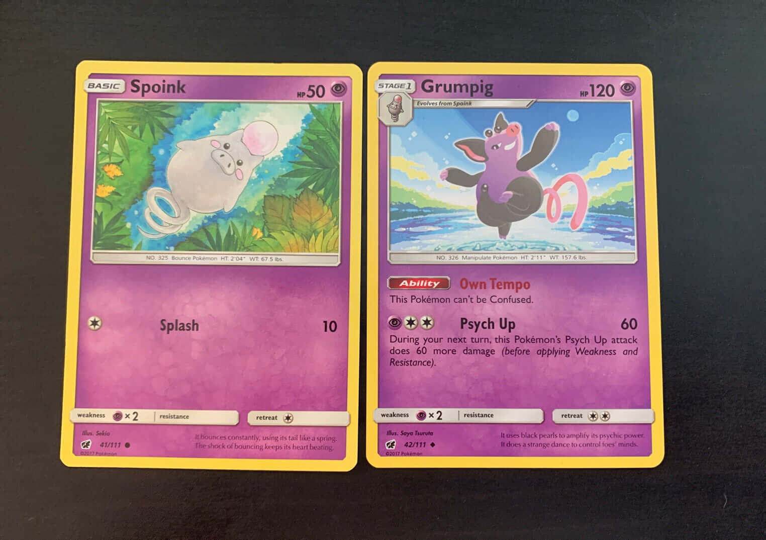 Spoink And Grumpig Cards Wallpaper