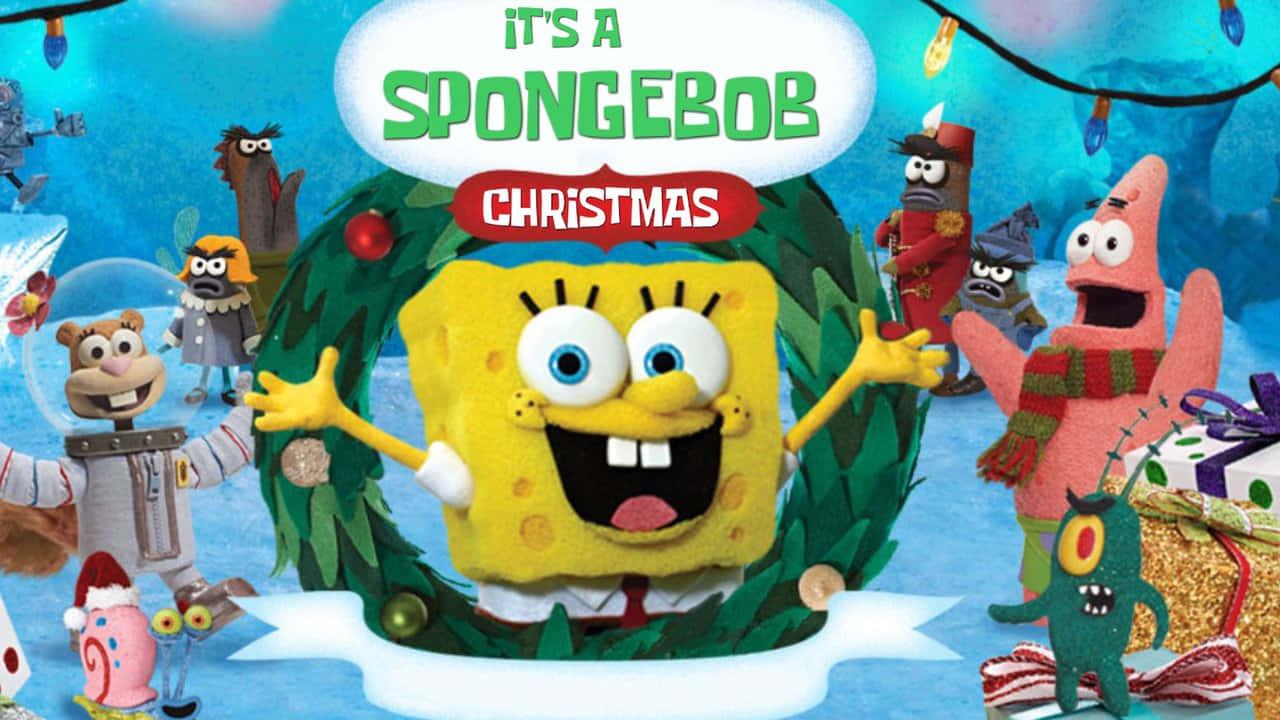 Sponge Bob Christmas Special Promo Wallpaper