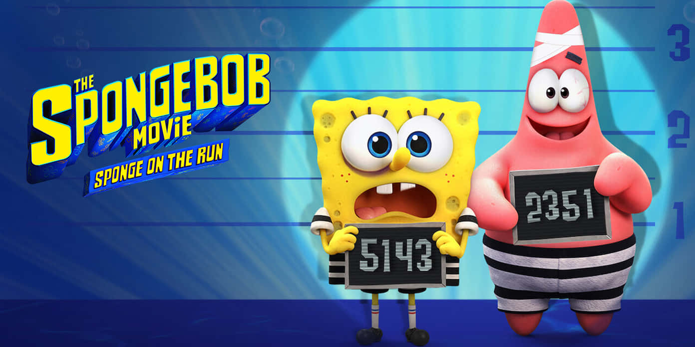 Download Sponge Bob Patrick Mugshot Spongeonthe Run Wallpaper ...