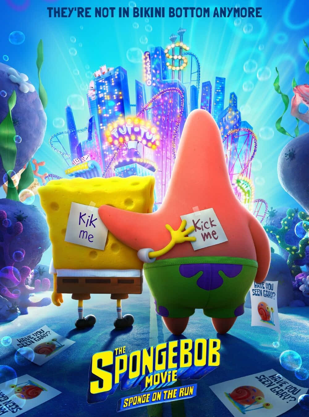 Sponge Bob Patrick Sponge On The Run Movie Poster Wallpaper