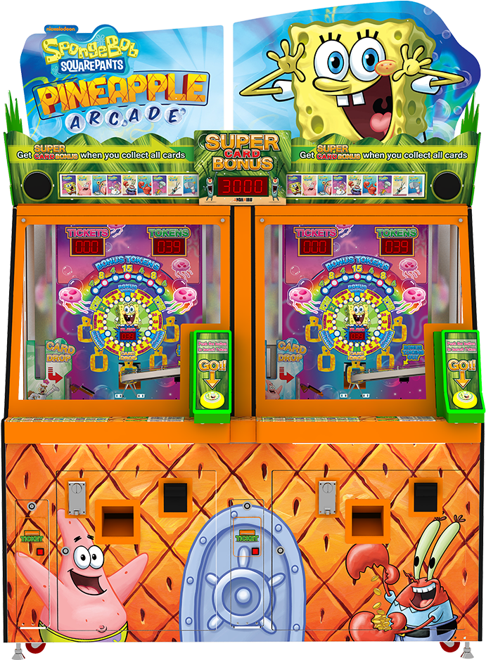 Sponge Bob Pineapple Arcade Machine PNG