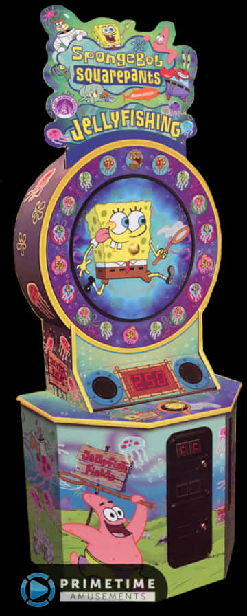 Sponge Bob Square Pants Jellyfishing Arcade Game PNG