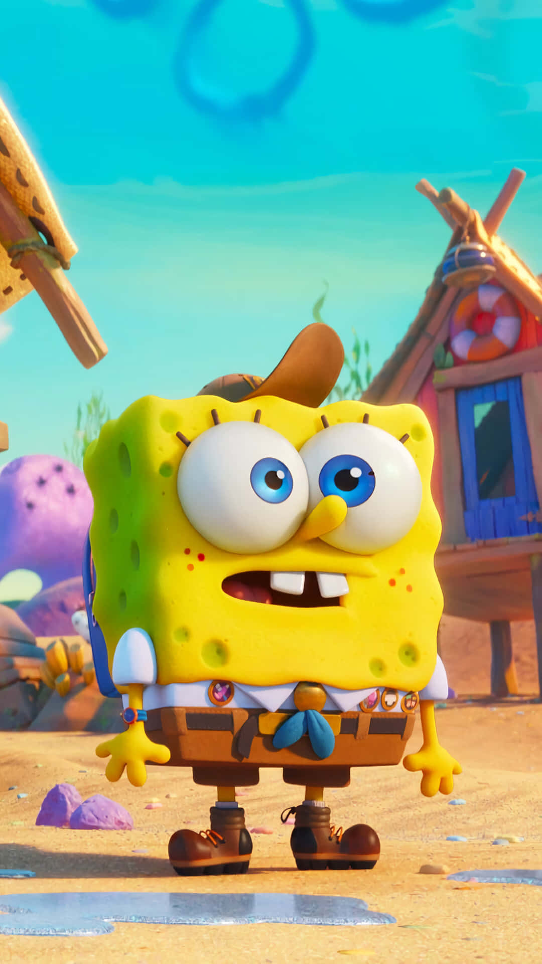 Sponge Bob Square Pants Movie Character Wallpaper