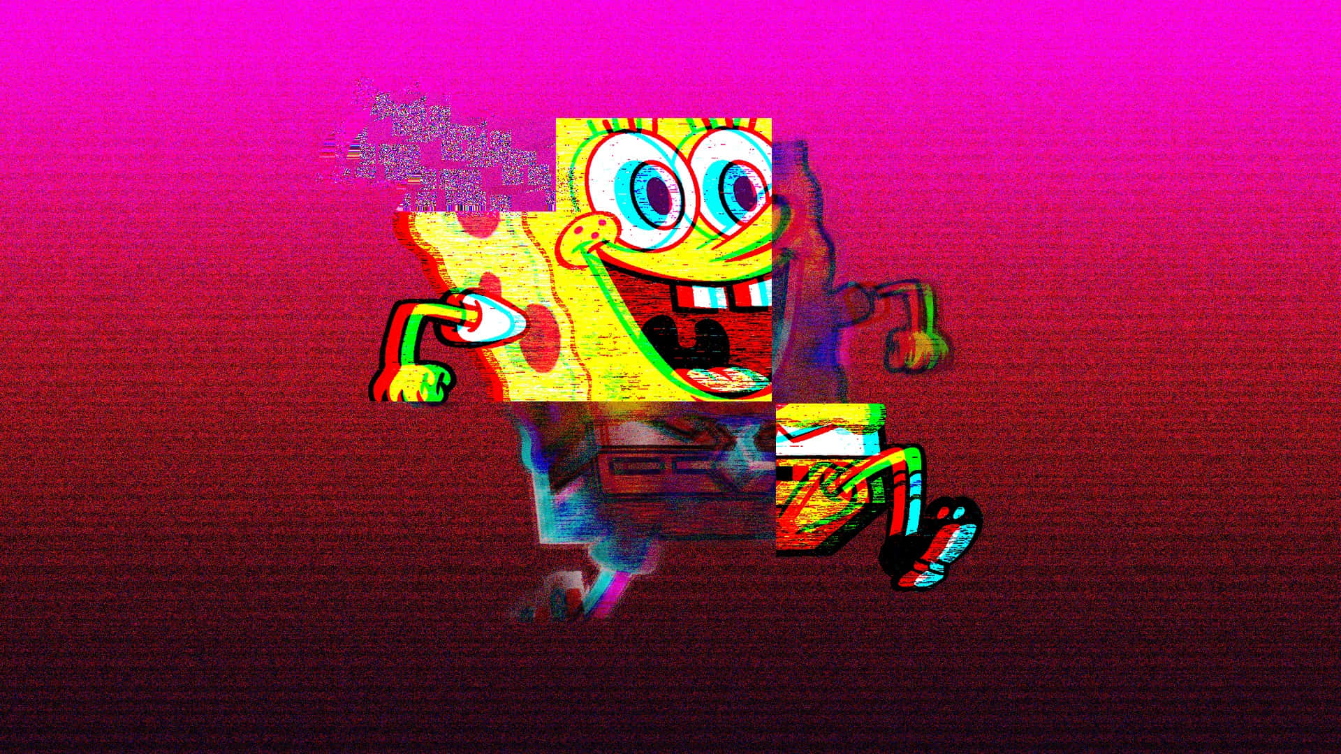 Genießensie Gute Schwingungen Mit Diesem Ästhetischen Desktop-hintergrund Von Spongebob. Wallpaper