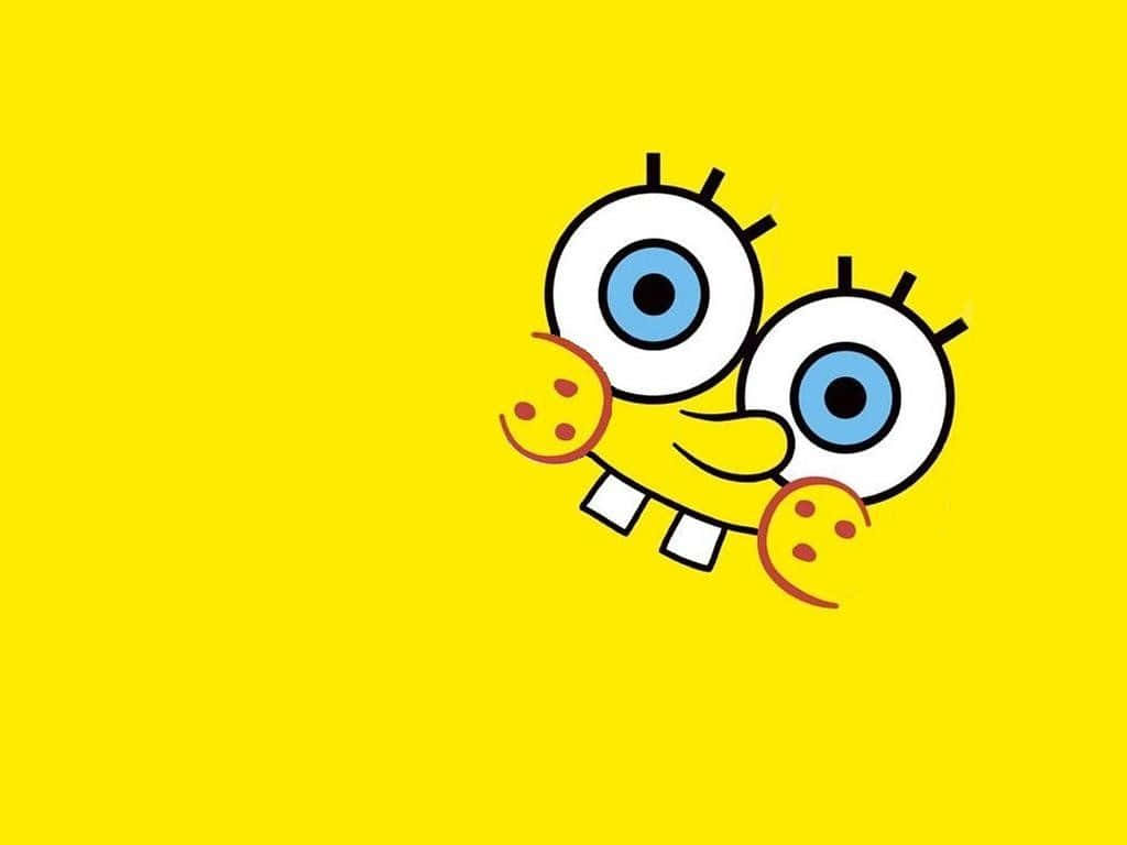 Enjoy the bright colors of Spongebob Aesthetic Desktop Wallpaper