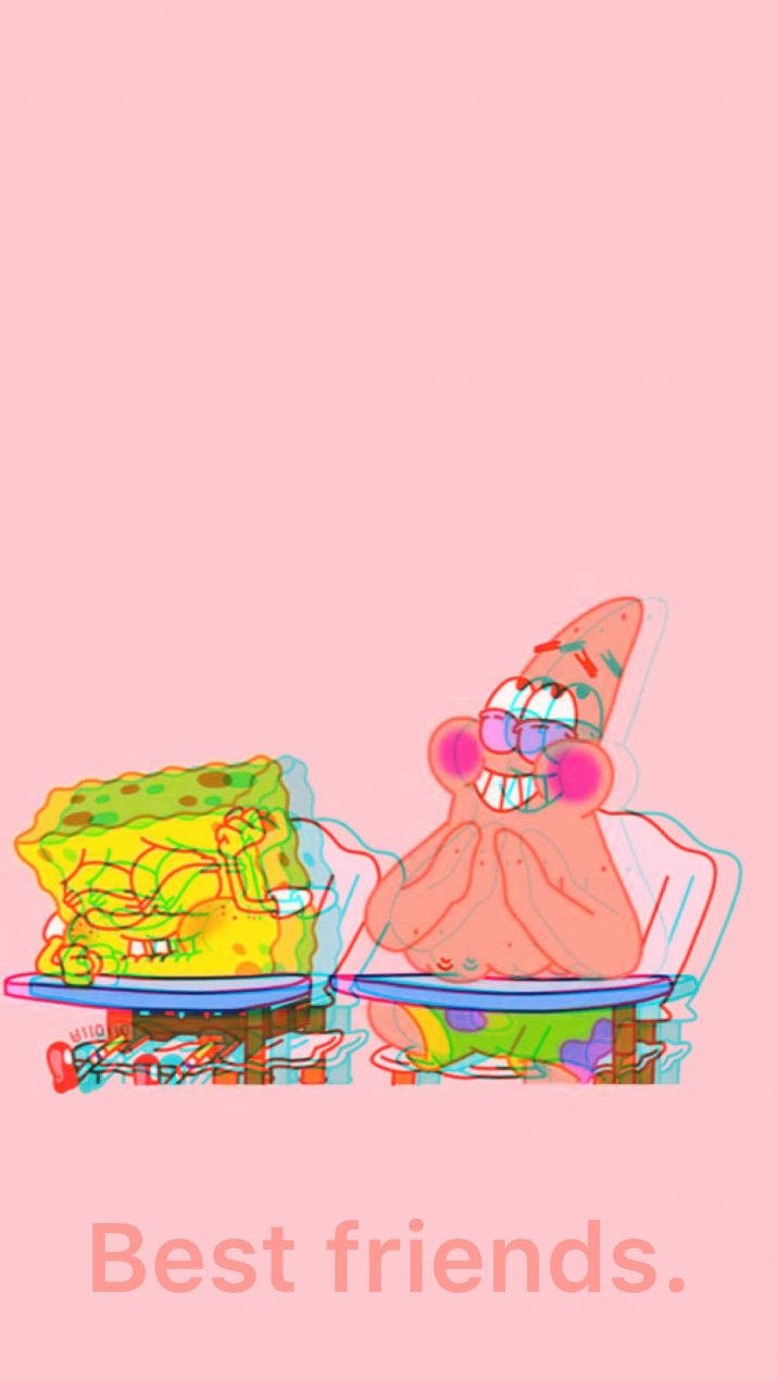 Spongebob And Patrick As Best Friends Wallpaper
