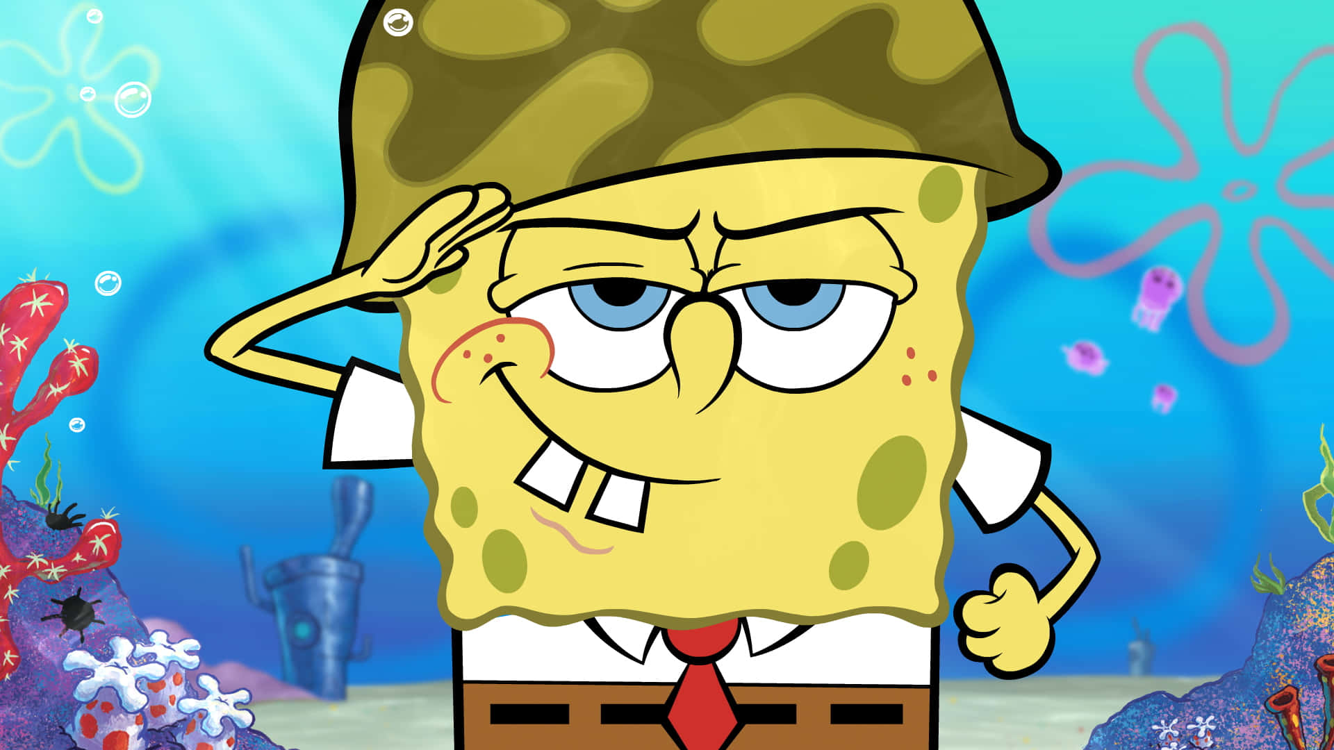 All of your favourite Spongebob Squarepants characters in one place Wallpaper