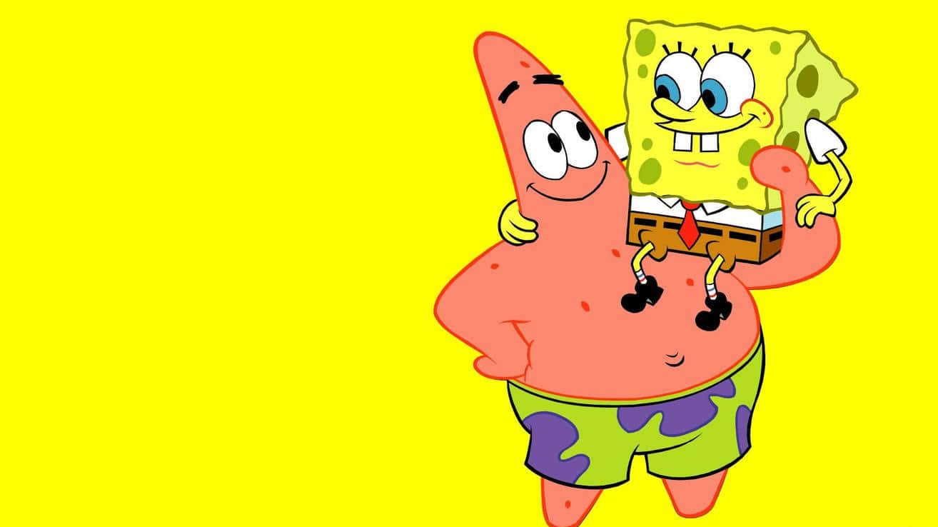 All the Best Spongebob Characters in One Place Wallpaper