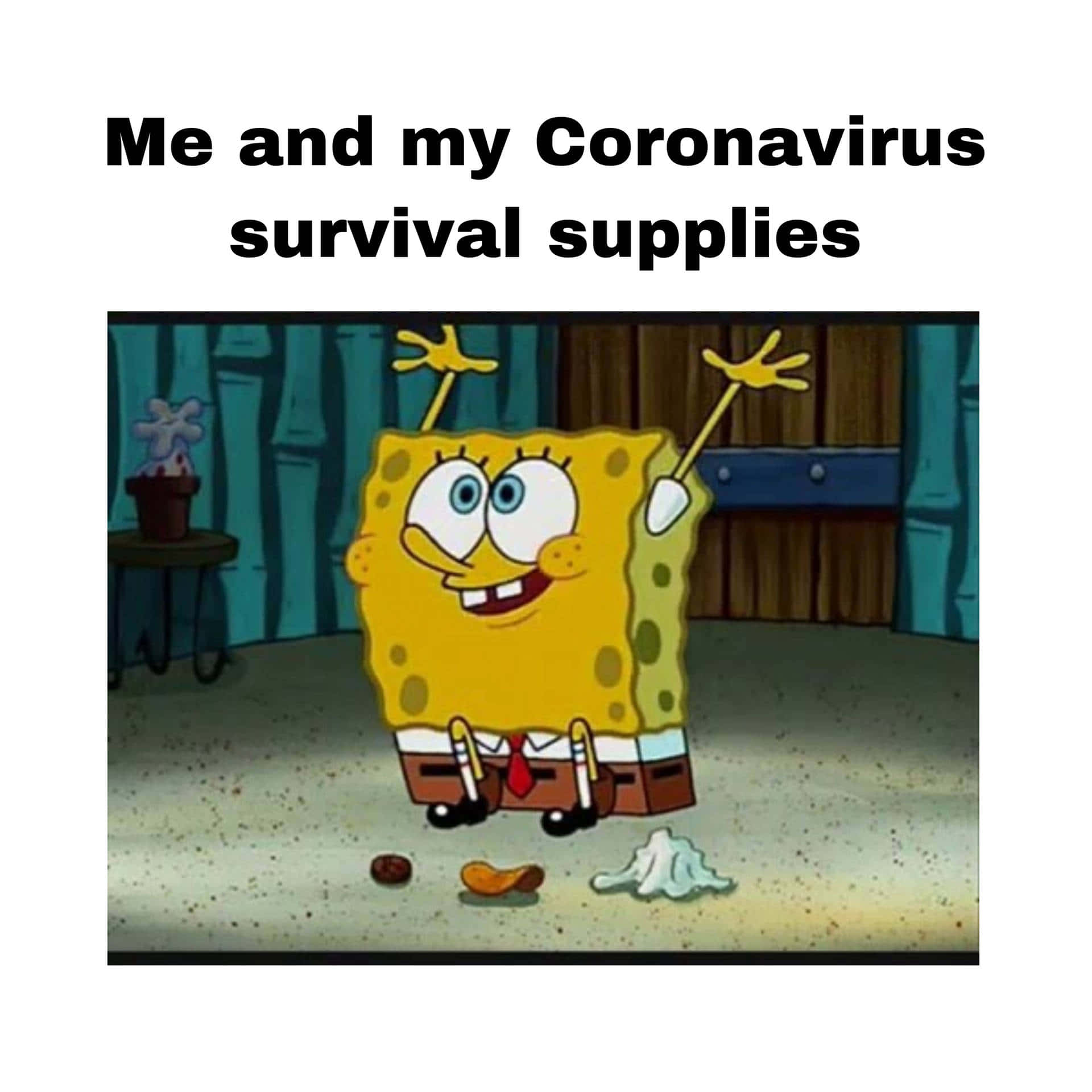Spongebob Coronavirus Funny Meme Wallpaper