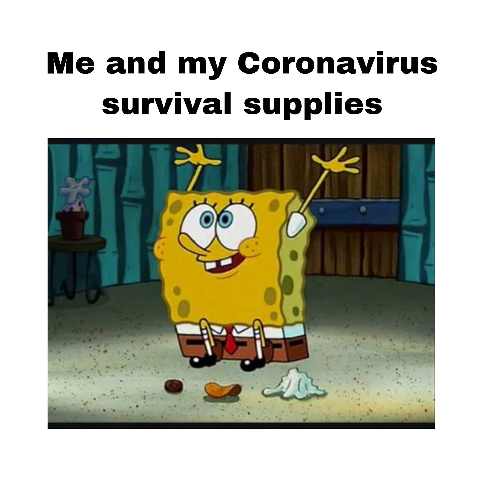 “SpongeBob isn't taking any chances with the Coronavirus” Wallpaper