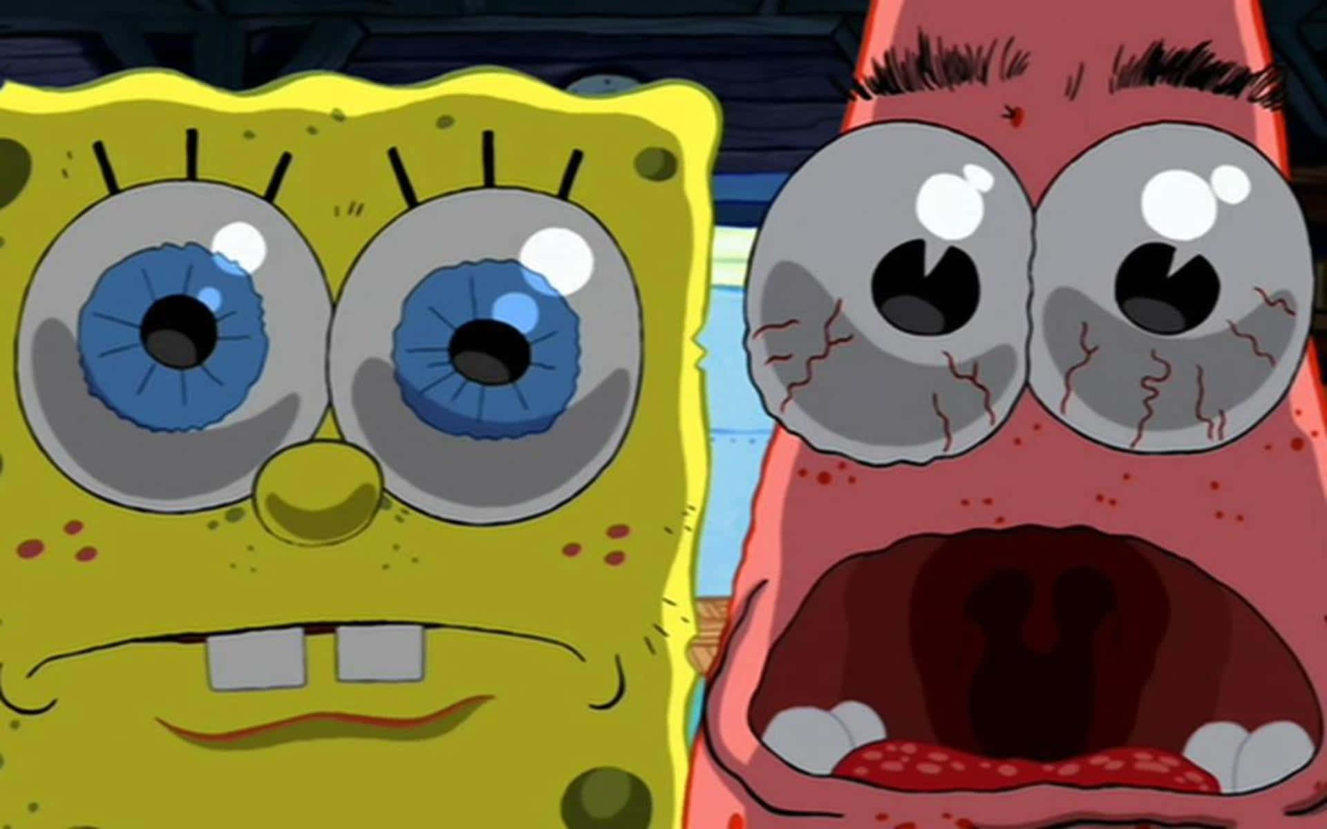 Patrick And Spongebob Crying Wallpaper